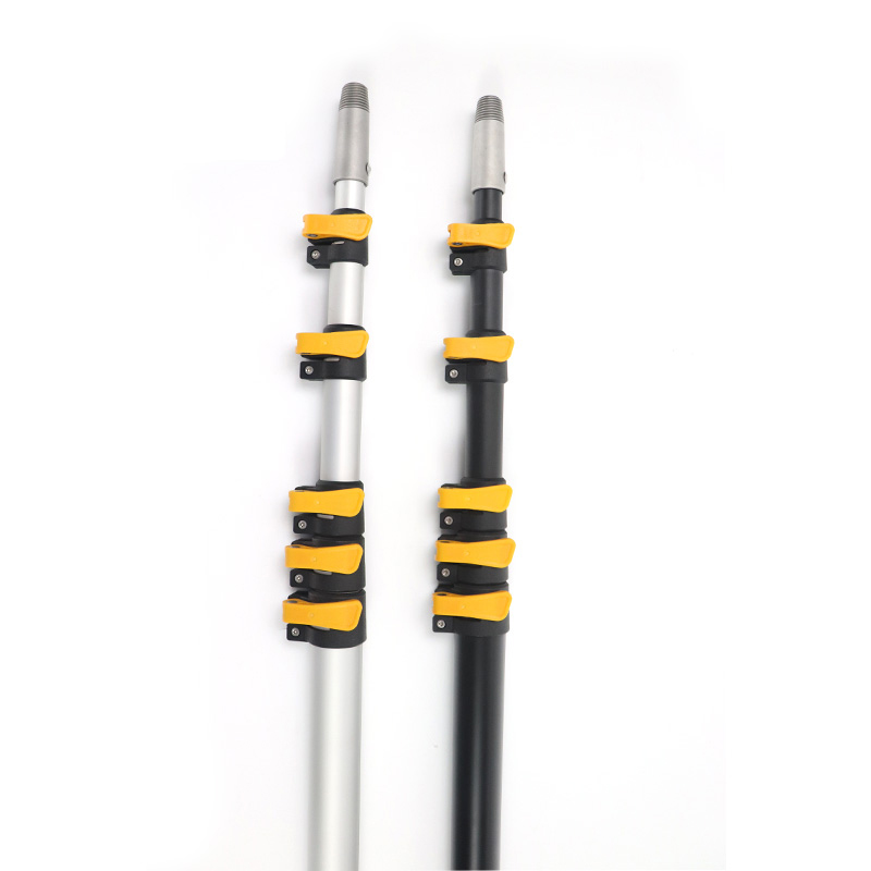 Aluminum telescopic pipe pluck telescopic tube lock and aluminium clamp telescopic pole