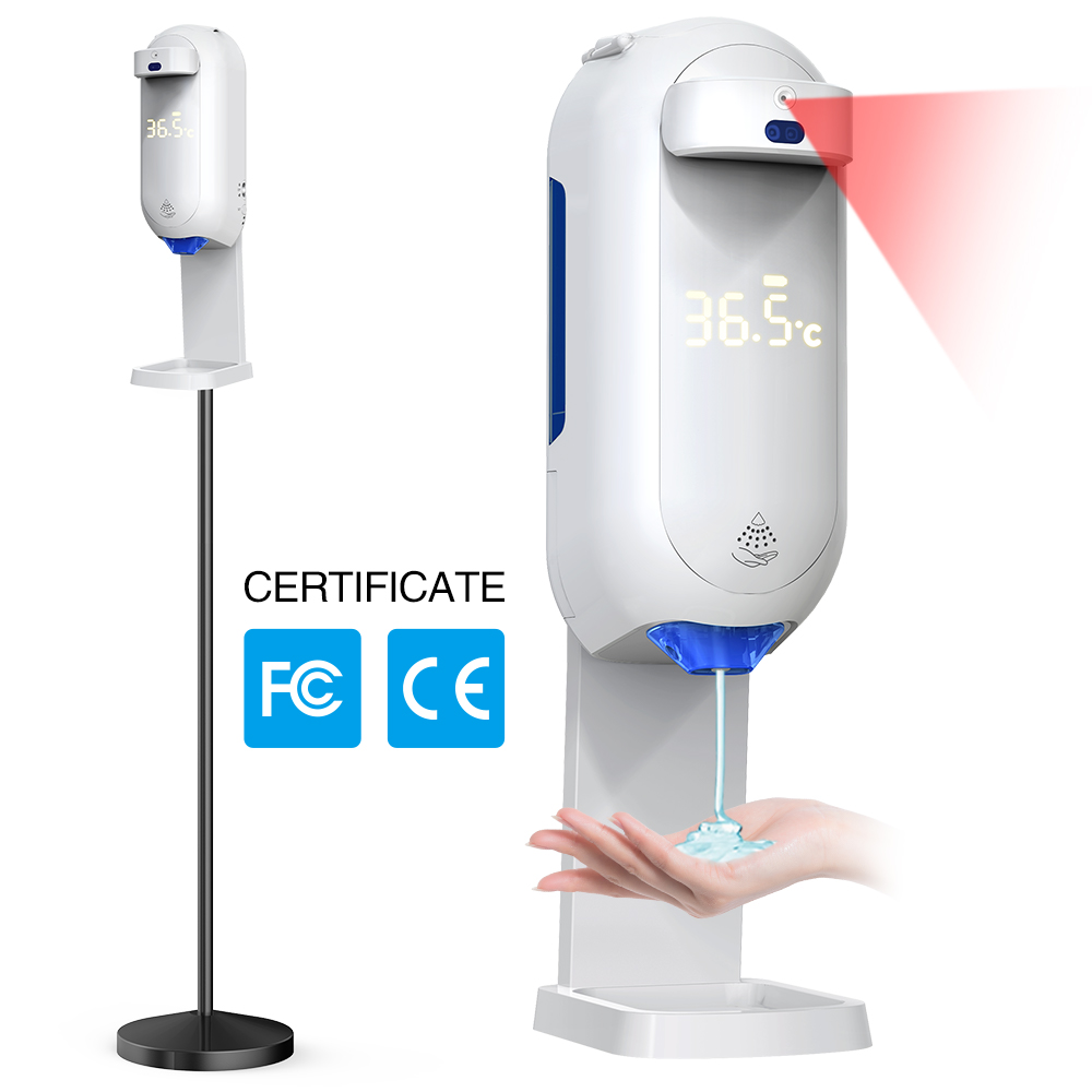 2021 Liquid Soap Dispenser Thermometer 2 in 1 No-Contact Hand Sanitzer For Hospital Enterprise