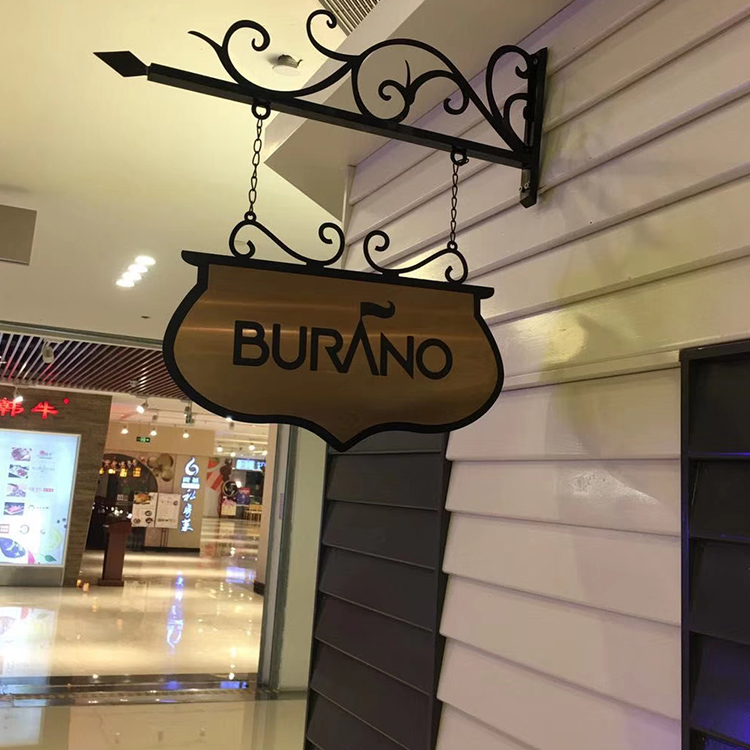 custom outdoor hanging welcome hanging store sign for front door