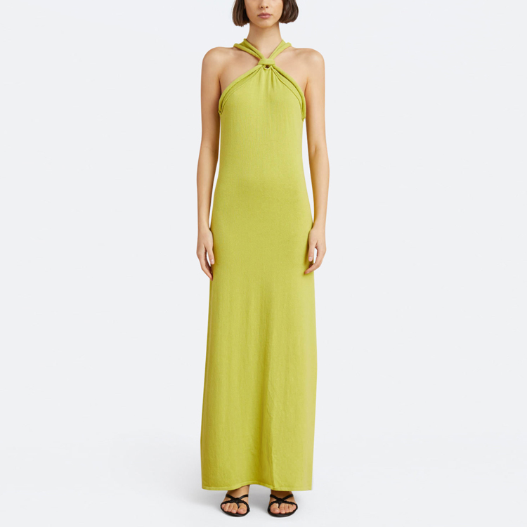New arrival fashion summer comfortable ladies cltothes holiday hot halter long casual dresses