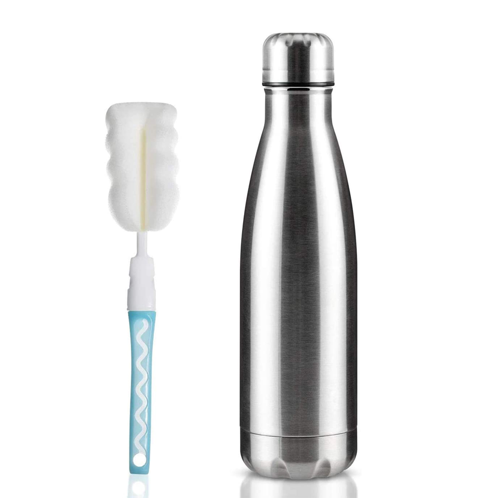 Insulated Sublimation Stainless Steel Water Bottle  Vacuum Double Wall Sports Water Bottle 17oz  Cola Shape Travel Thermal Flask
