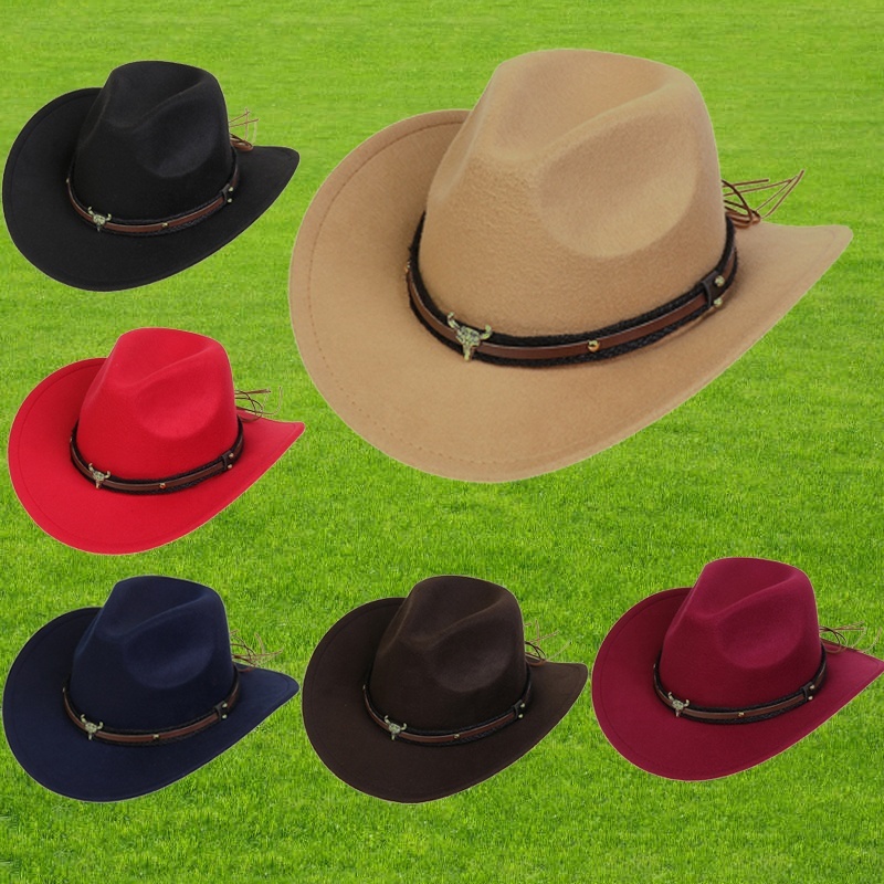 Wholesale Best Selling New Design Shape Cap Hat Men Custom Big Brim Western Cowboy Hats