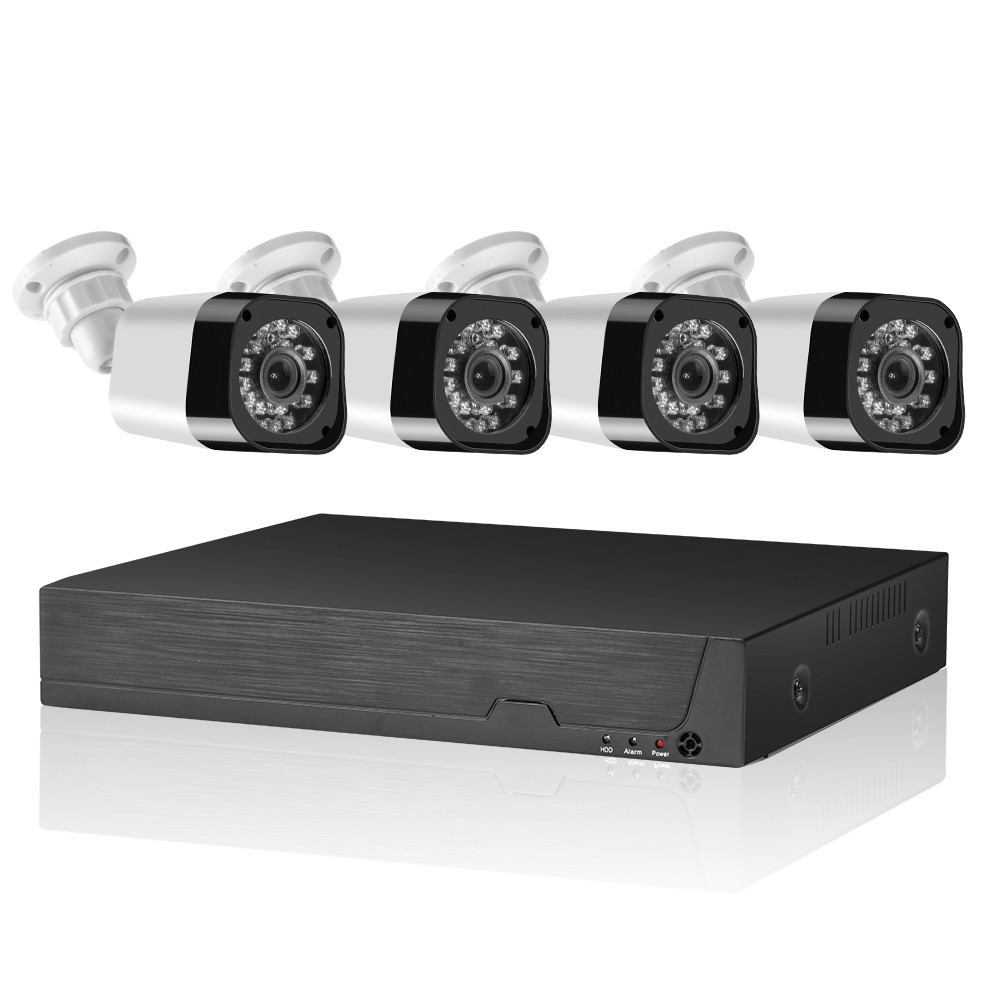 1080P 4CH DVR система видеонаблюдения ИК ночного видения Открытый AHD CCTV камеры безопасности комплект системы домашней CCTV камеры безопасности комплект