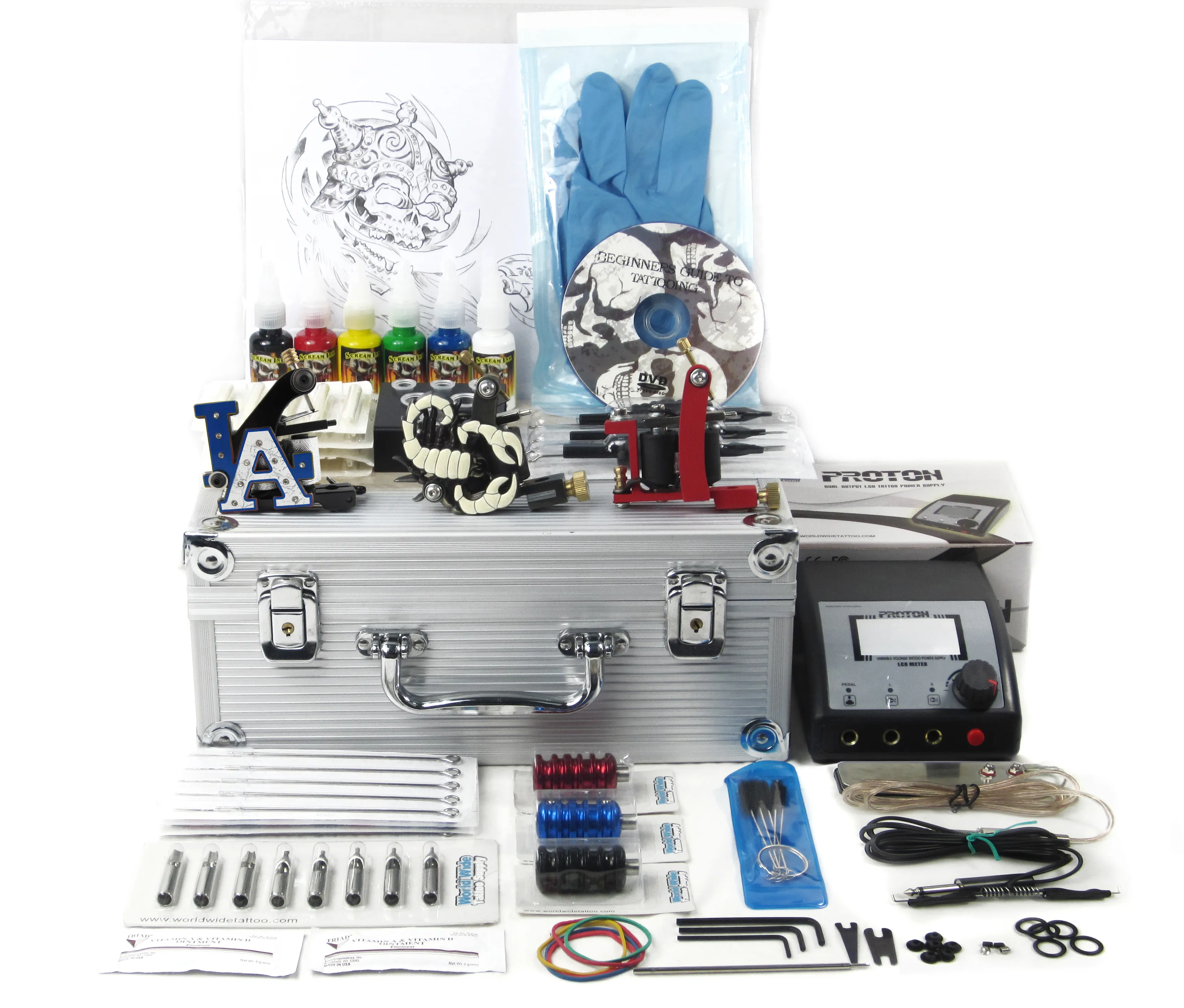 Professional tattoo machine kit dragonhawk tattoo gun set tattoo machine rotary