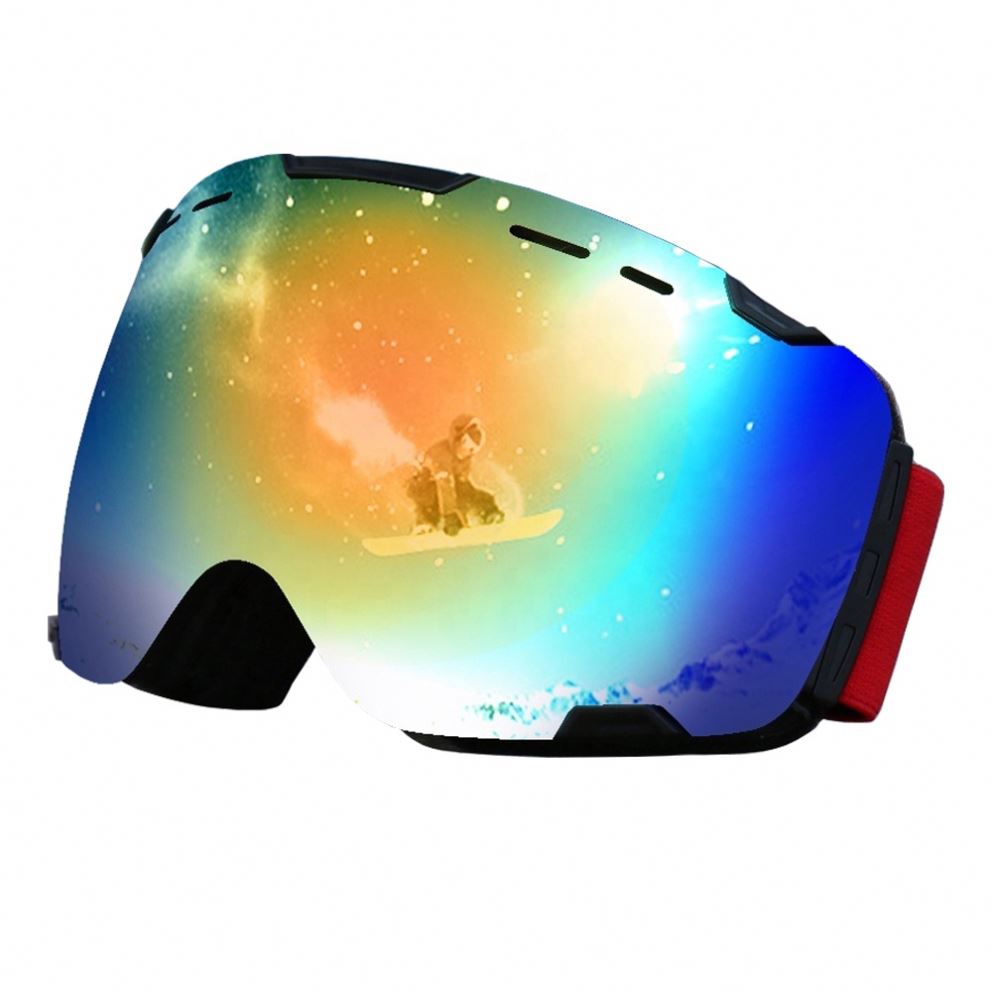 Anti-static Spherical UV400 Protective Eyewear Snow Boarding Anti-fog Ski Glasses