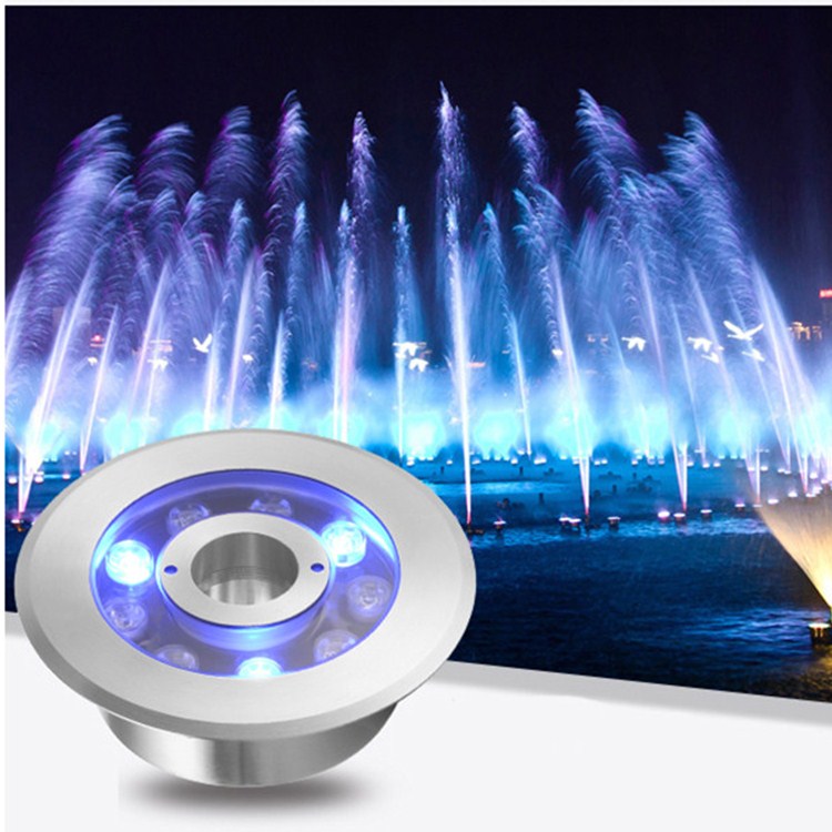 Высокое качество мини кольцо форма лампы бусины IP68 Водонепроницаемый rgbw rgb освещение 15 Вт светодиодный фонтан свет для украшения сада ландшафта