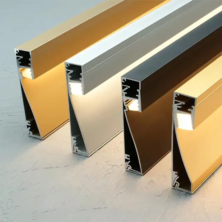 New Design Decorative Linear Track Light Aluminum Skirting Board For Wall Decoration