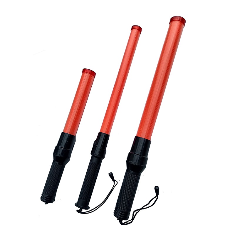 Flash-steady-close Length 52CM Top Lighting Red Led Police Traffic Baton