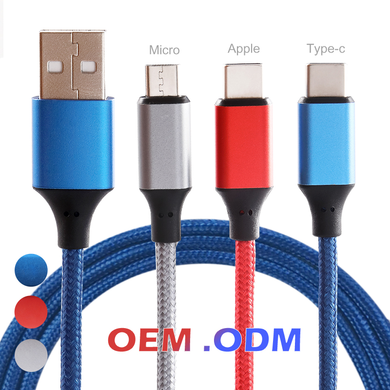 braided android usb type c to type c fast speed charging cable quick charge for iphone wholesale manufacturer