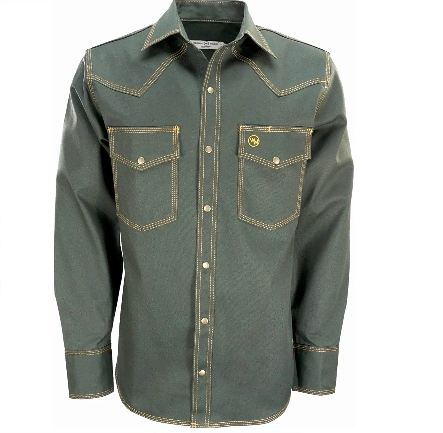 Western style outfitting Welding Shirt Western light Weight Tripled-Stitched  Relaxed Fit FR Welding Shirts