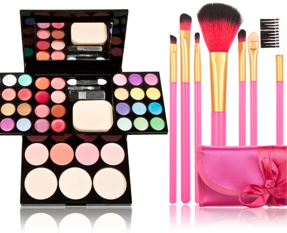 Makeup Brushes Set Eyeshadow Blusher Lip Gloss Cosmetic Palette Set Professional Makeup Palette Kit