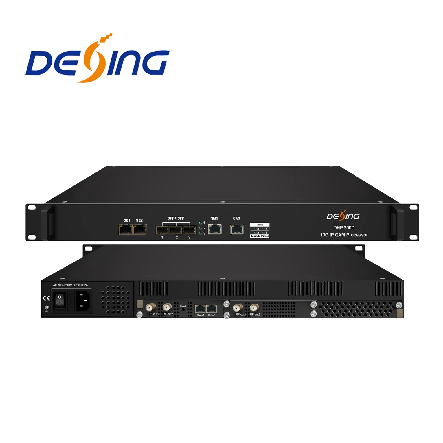 DHP200D 112CH 10G IP QAM Modulator 64QAM Modulator DVB-C modulator with mux and scrambler