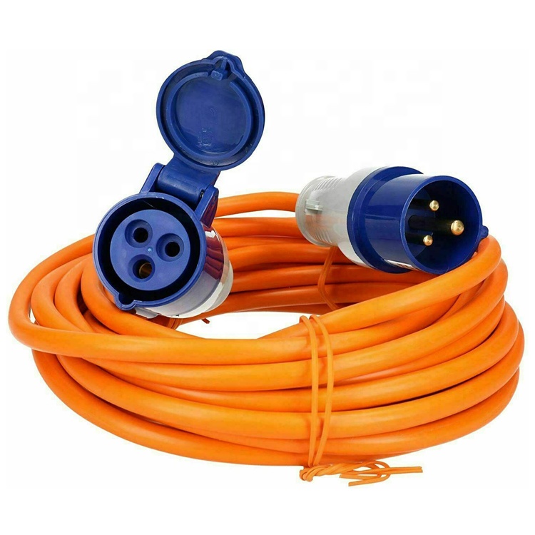 Heavy Duty Camper van 10m 15m 25m 240V~ CEE 1.5mm2 2.5mm2 cable UK mains extension cable