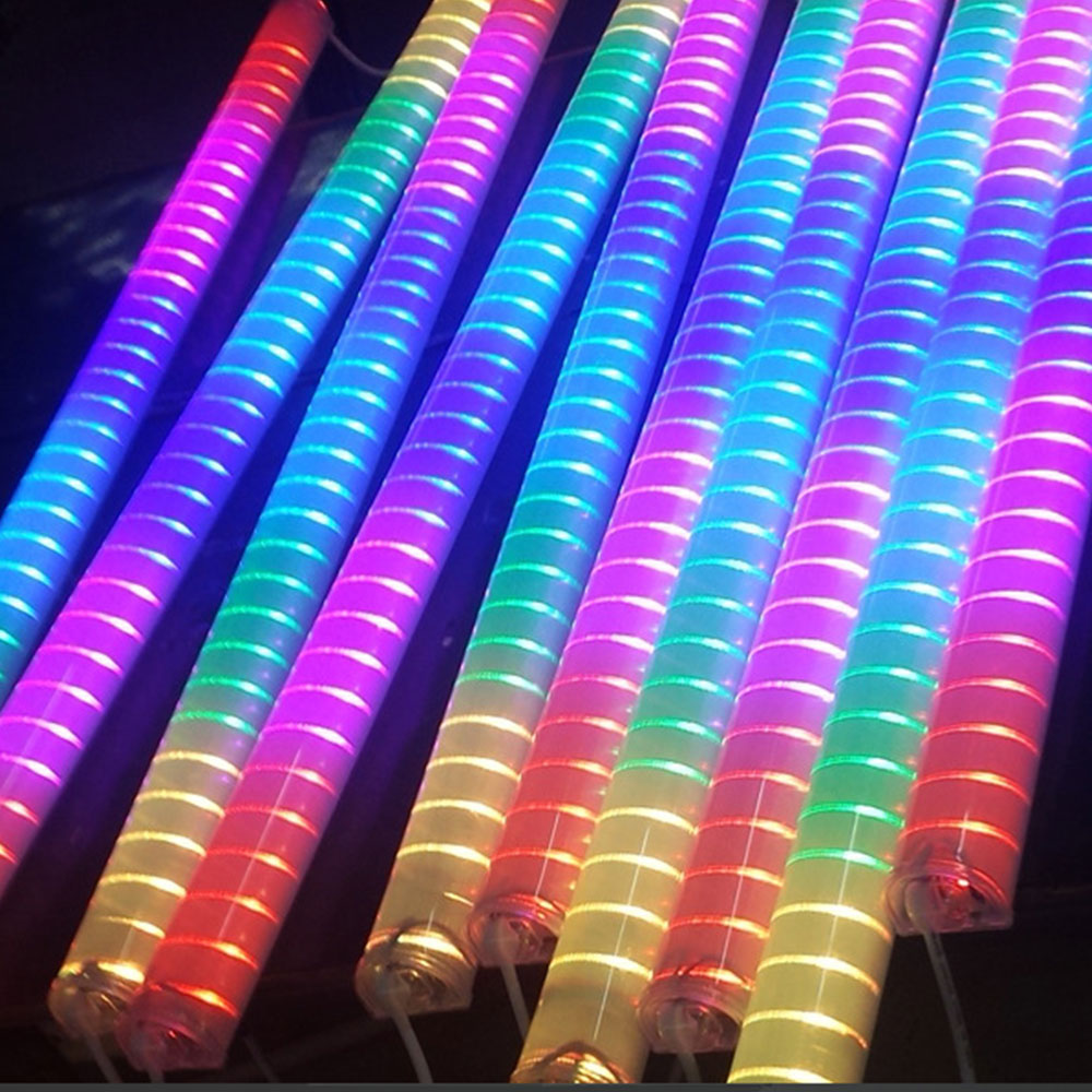 Оптовая продажа, Высококачественная Светодиодная трубка Rgb с цифровым дисплеем, подсветка для поручней Dmx