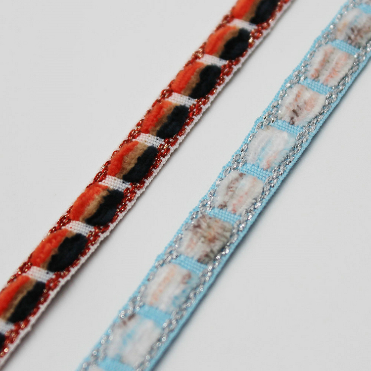 Braided Crochet Acrylic trim polyester pillow gimp trim