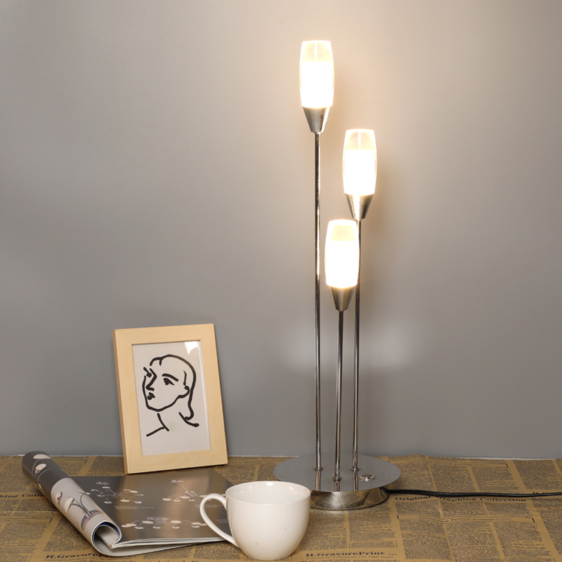 Metal LED Table Lamp Modern Living Room Sofas Bedroom LED Light Acrylic lamp shade touch dimmer