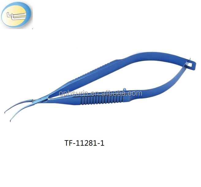 Lens Forceps , titanium ophthalmic surgical instruments, TF-11281-1