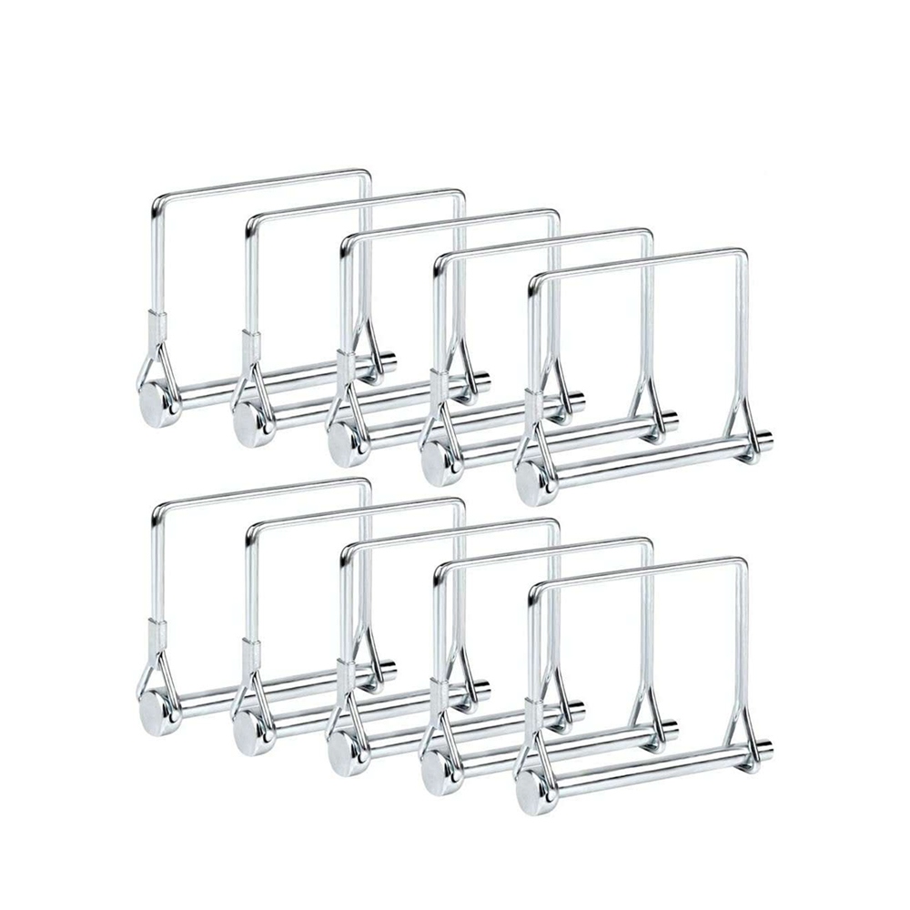 High Quliaty M8 M10 Linch Hitch Pin Stainless Steel 304 Square Style Double Wire Tab Lock Pins