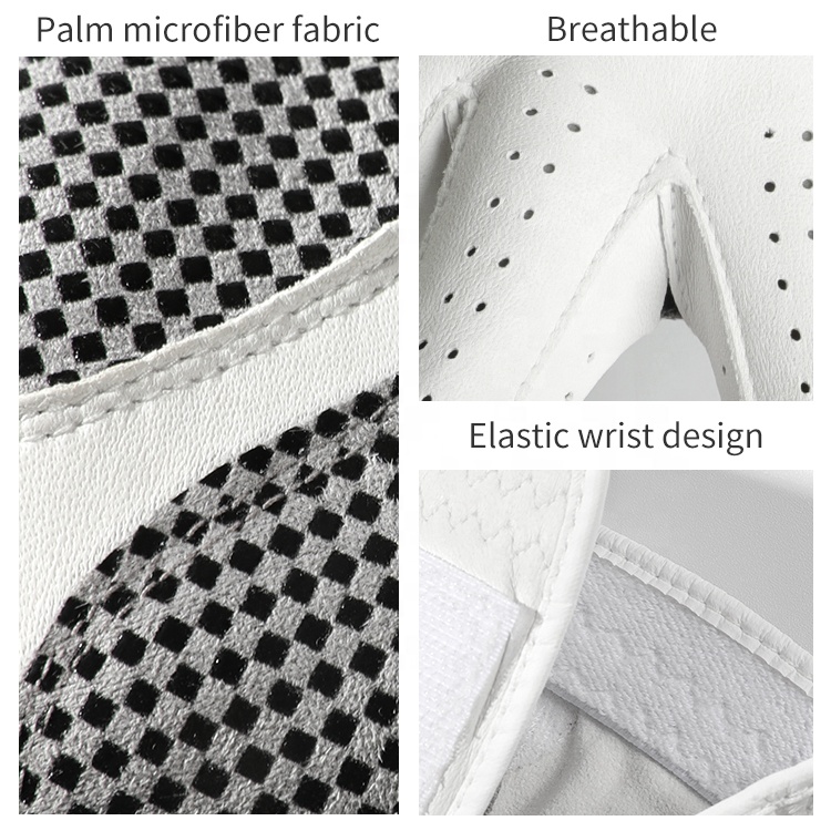 REXCHI XG56 Customized Anti Slip Particle Soft Sheepskin Leather Glove With Multi Color Wholesale Golf Glove Holder