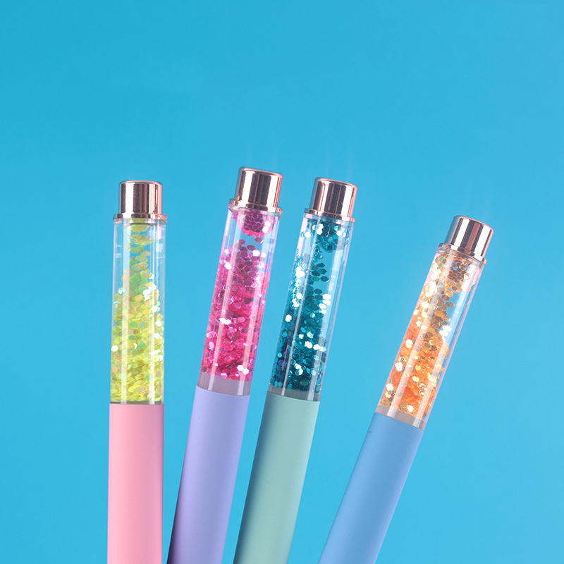 Fountain Pen Luxury Flow Oil Crystal Gold Foil Metal Colorful Gold Powder Quicksand Fountain pen