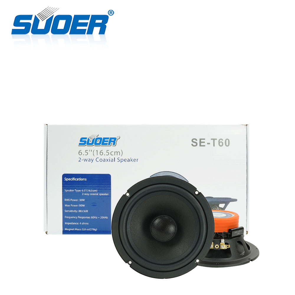 Suoer SE-T60 6,5 дюймов RMS 30 Вт автомобильный коаксиальный динамик Автомобильные аудио части автомобильный динамик