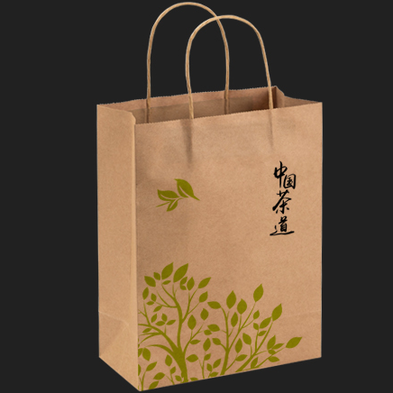 eco recycle custom print brown kraft paper bags takeaway brown and gifts
