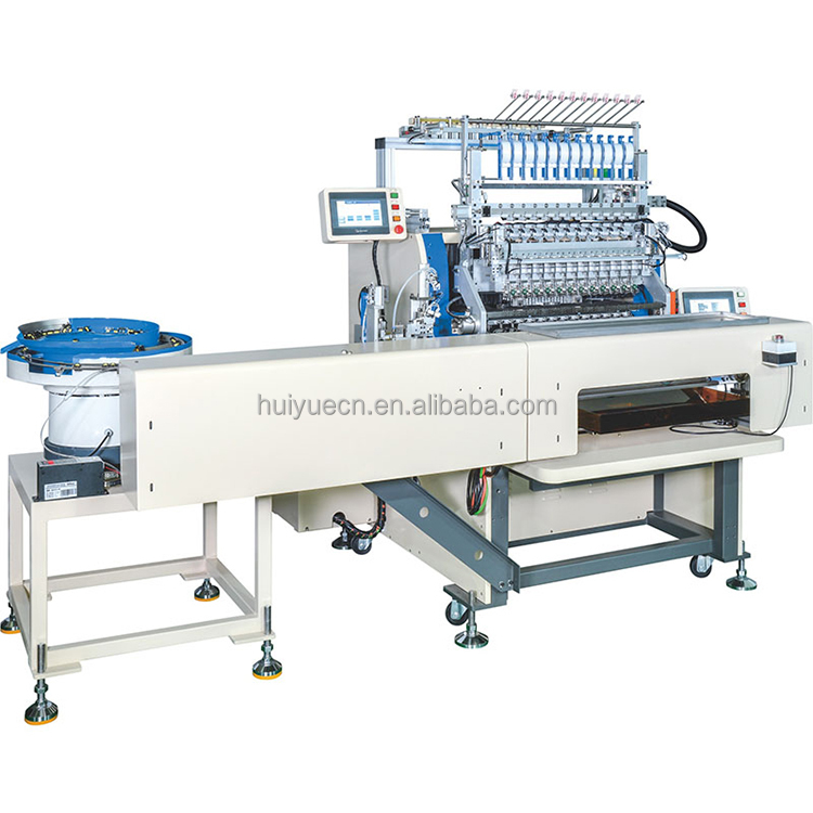 Vibration plate feeding twelve-axis reflex tape automatic winding machine