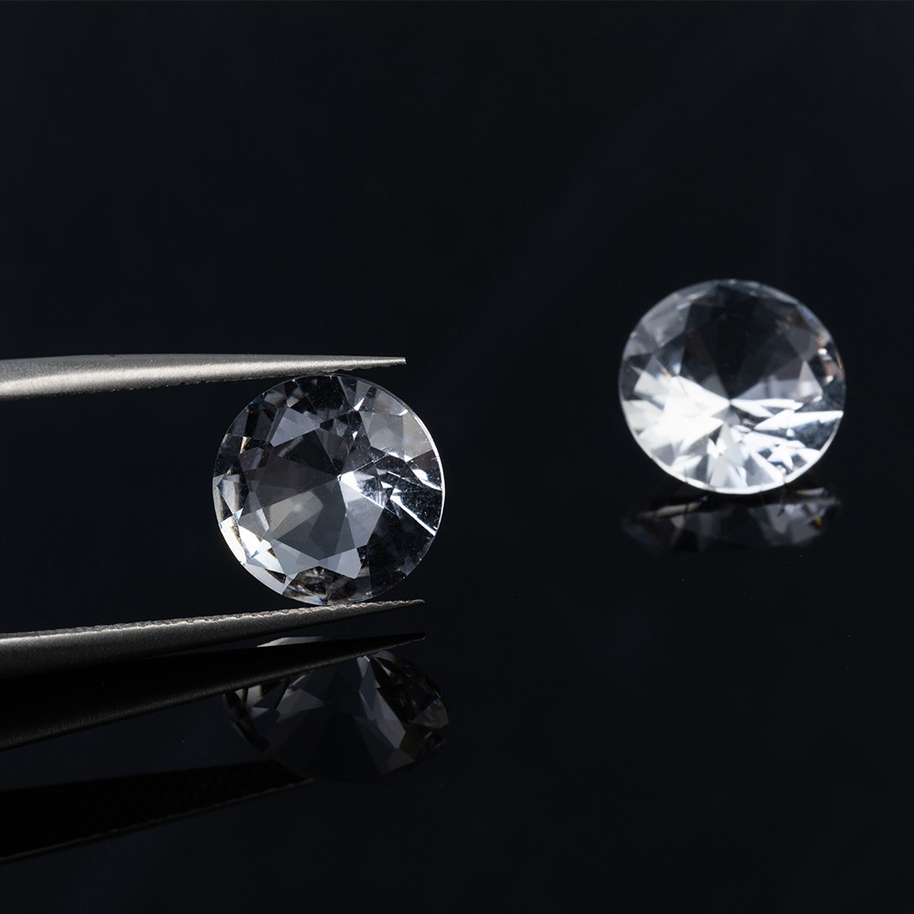 Wholesale 1carat Loose Moissanite Round 6.5mm White Moissanite Synthetic Diamond price