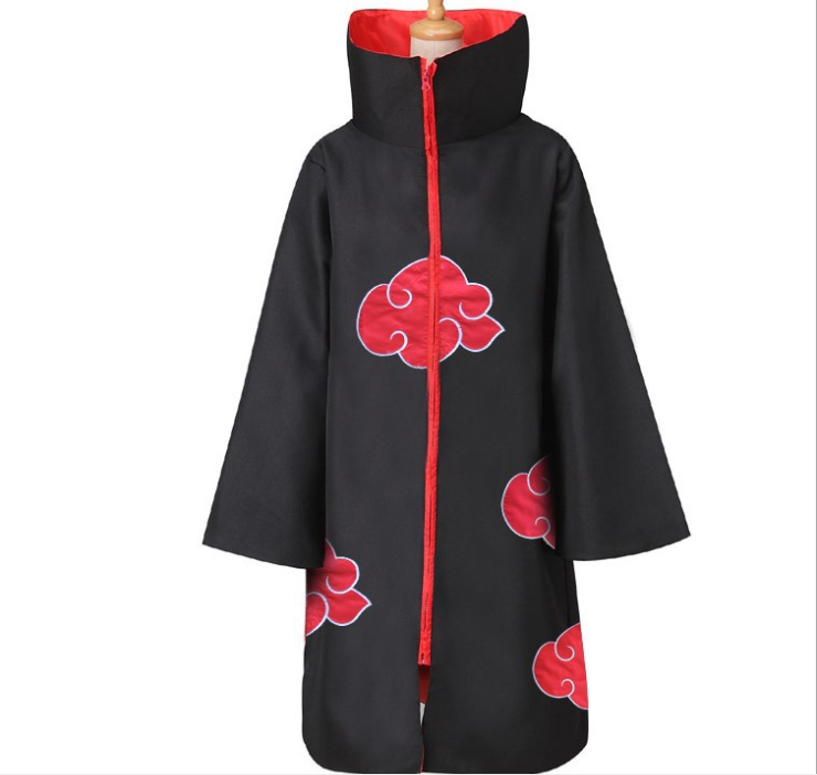 Плащ Naruto-Akatsyki, аниме косплей-костюм с красным облаком, халат четвертого поколения, плащ на Хэллоуин, готов к отправке, 2021