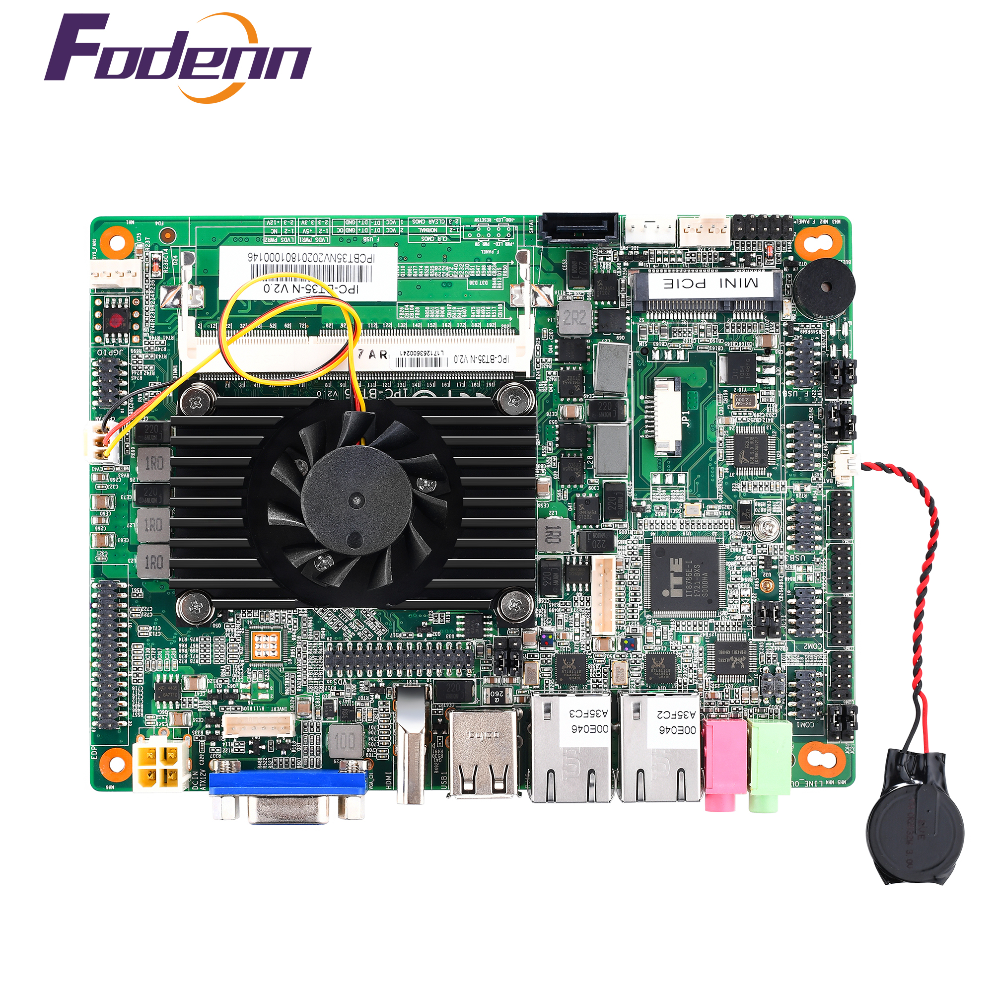 Промышленная материнская плата focav Intel Baytrail J1900 VGA/HDM1/LVDS, Встроенная Материнская плата малой мощности, Intel HD Graphics Stock ALC 662