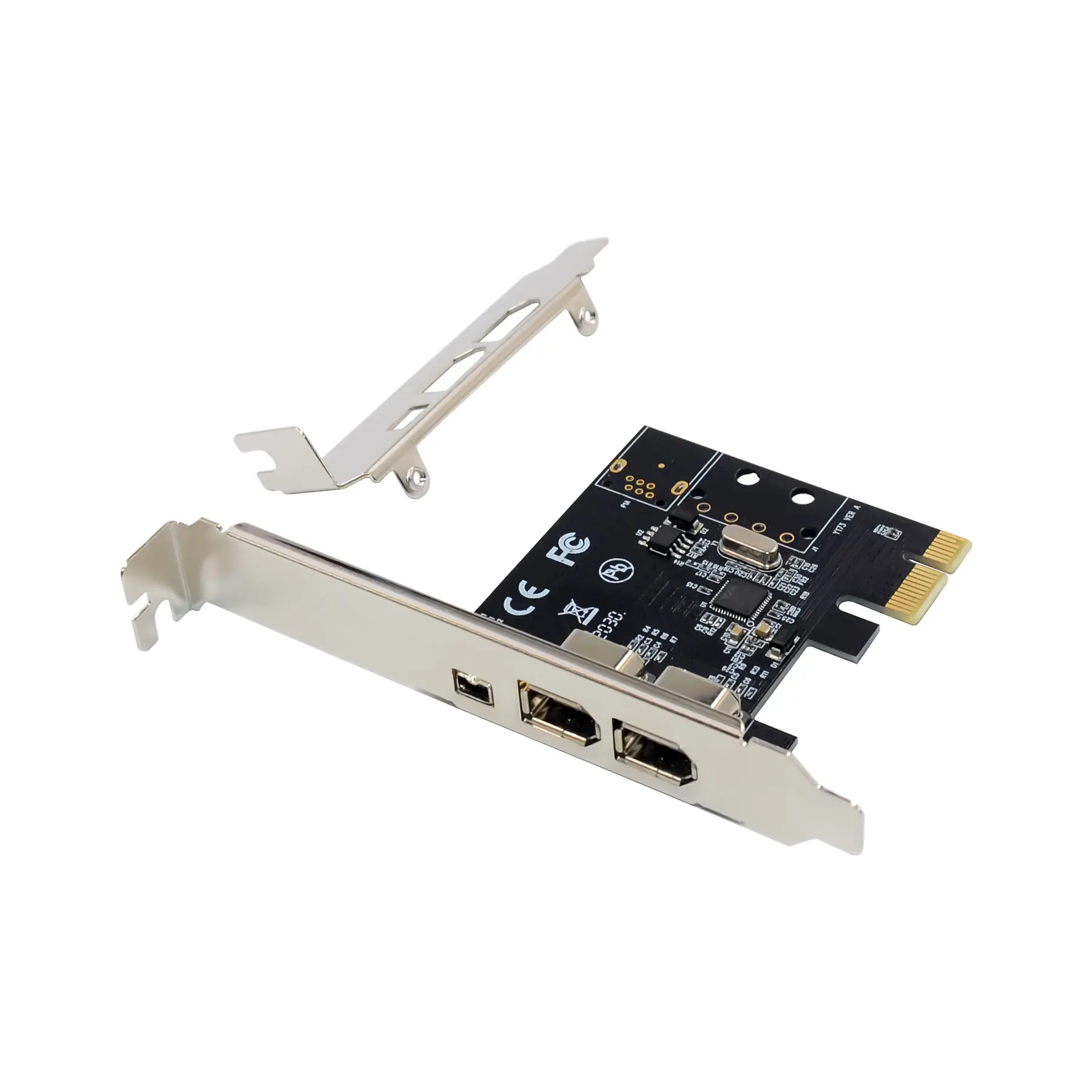 PCIe X1 3 Ports Firewire 4pin 9pin Expansion Card PCI Express 1394B 1394A VIA VT6315 Chipset Adapter PCI-E 1X to 1394 Soundcard