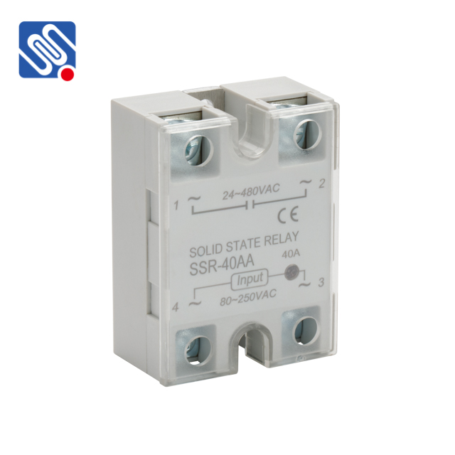 Meishuo SSR-40AA переменного тока в постоянный 10A SSR Однофазное твердотельное реле 12v