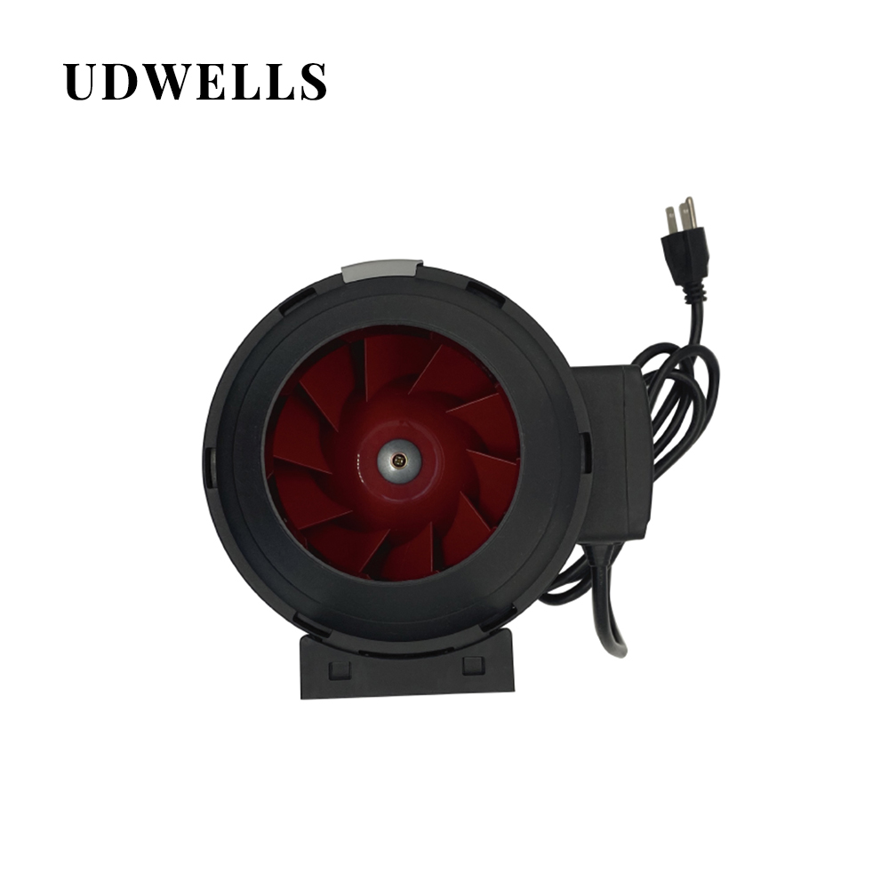 UDWELLS теплица 4 6 8 12 дюймов воздуходувка встроенный вытяжной воздуховод вентилятор