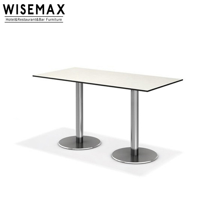 Мебель WISEMAX, Прямая поставка с завода, современный кофейный бар, ресторанный досуг, стол высокой четкости, обеденный стол suqare