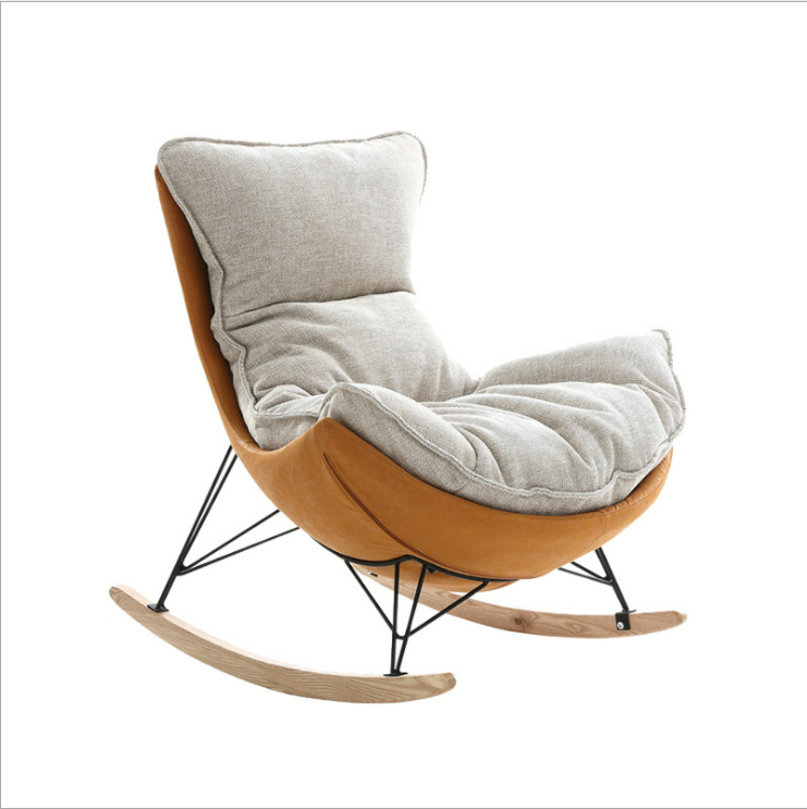 Home leisure sofa rocking chair lazy sofa Nordic style luxury designer single nap lazy sofa chair