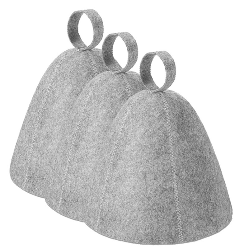 Unisex Custom Logo Wool Felt Sauna Hat for Adults Perfect Gift Idea for Steam Bath Russian Banya Infrared Sauna