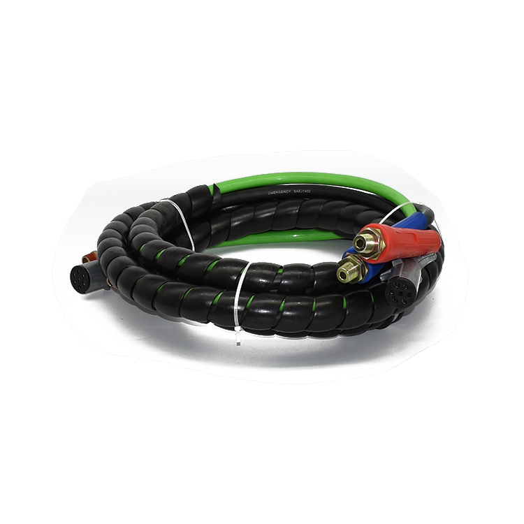 3 в 1 ABS 7 pin 15/12 футов воздушный кабель питания для грузовика трактора американского типа Электрический прицеп обмотка шнур резиновая оболочка алюминий