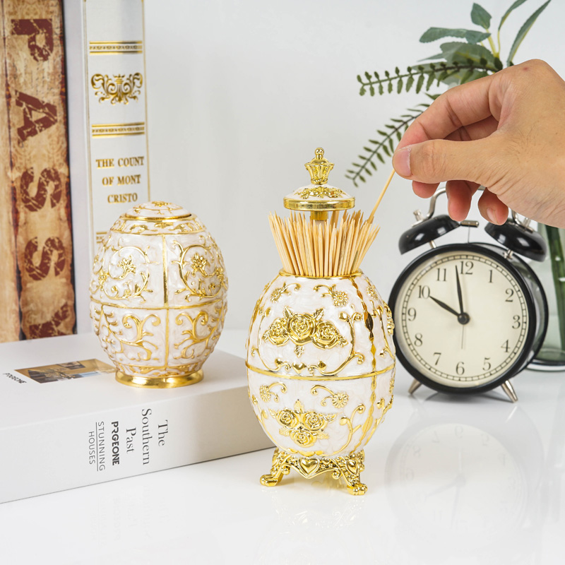 European Retro Automatic Pop-up Toothpick Holder Toothpick Container Restaurant Banquet Household Toothpick Storage Box