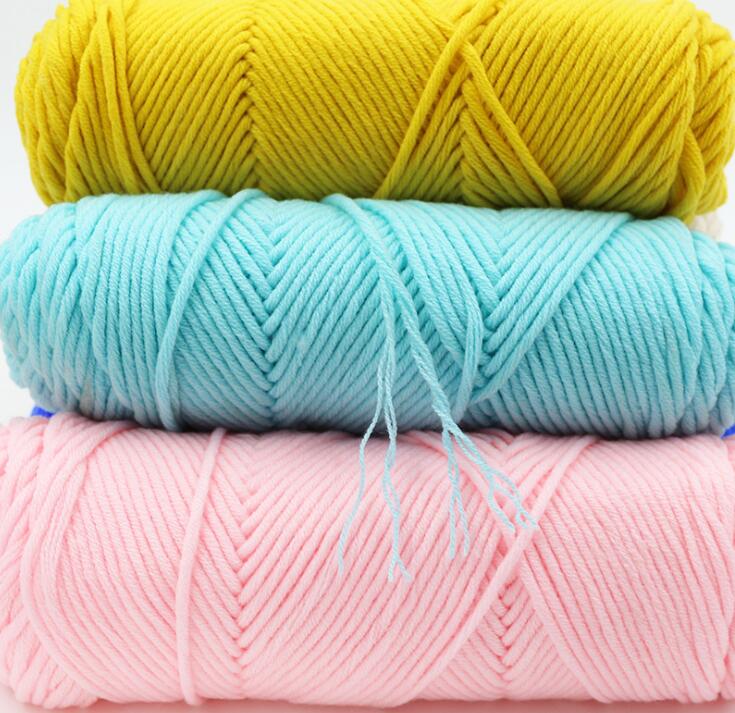 72 цвета 8 strands супер прочная леска Lover's хлопчатобумажной пряжи 100g DIY ручной вязки детская игрушка кукла свитер шапки и шарфа Вязание из шерстяной пряжи ковер