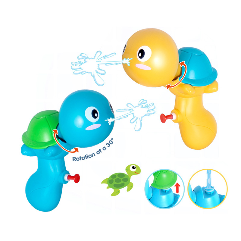 Ept Toys Cheap Promotional Summer Play Beach Bath Pressure Toys Cartoon Plastic Kids Water Gun Toy
