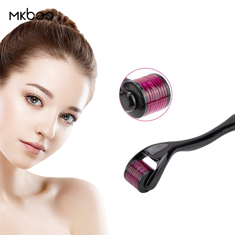 Mkboo уход за лицом Dermaroller Microneedling Mezoroller борода рост волос Regrowth кожи микро иглы Дерма прокатки системы Дерма ролик