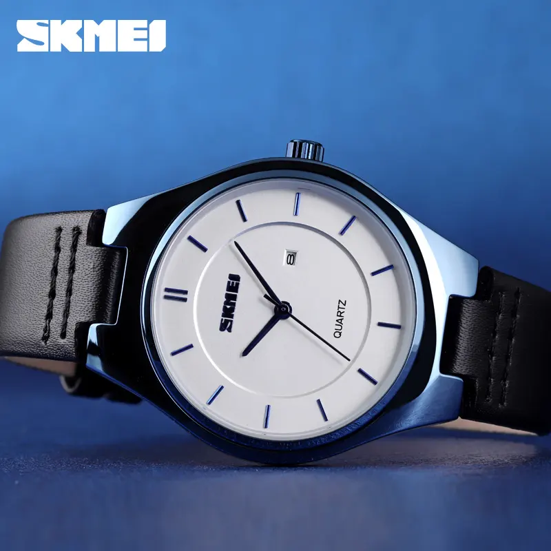 skmei 1575 Leather Wrist Watch jam tangan quartz watch custom watches from Chinese factory