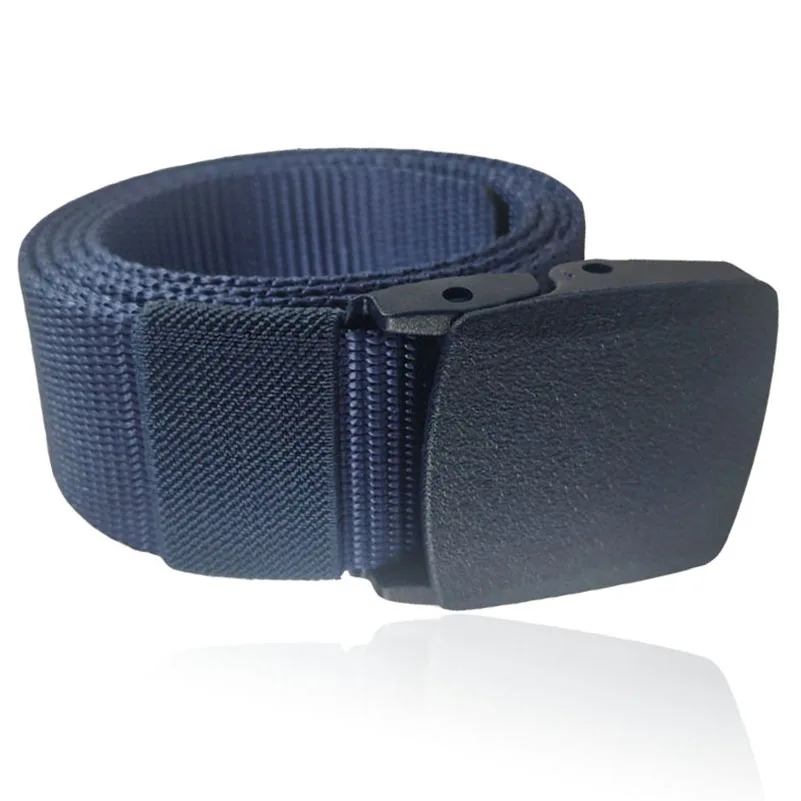 POM plastic buckle nylon tactical belt men's outdoor quick dry durable anti allergy canvas training belt