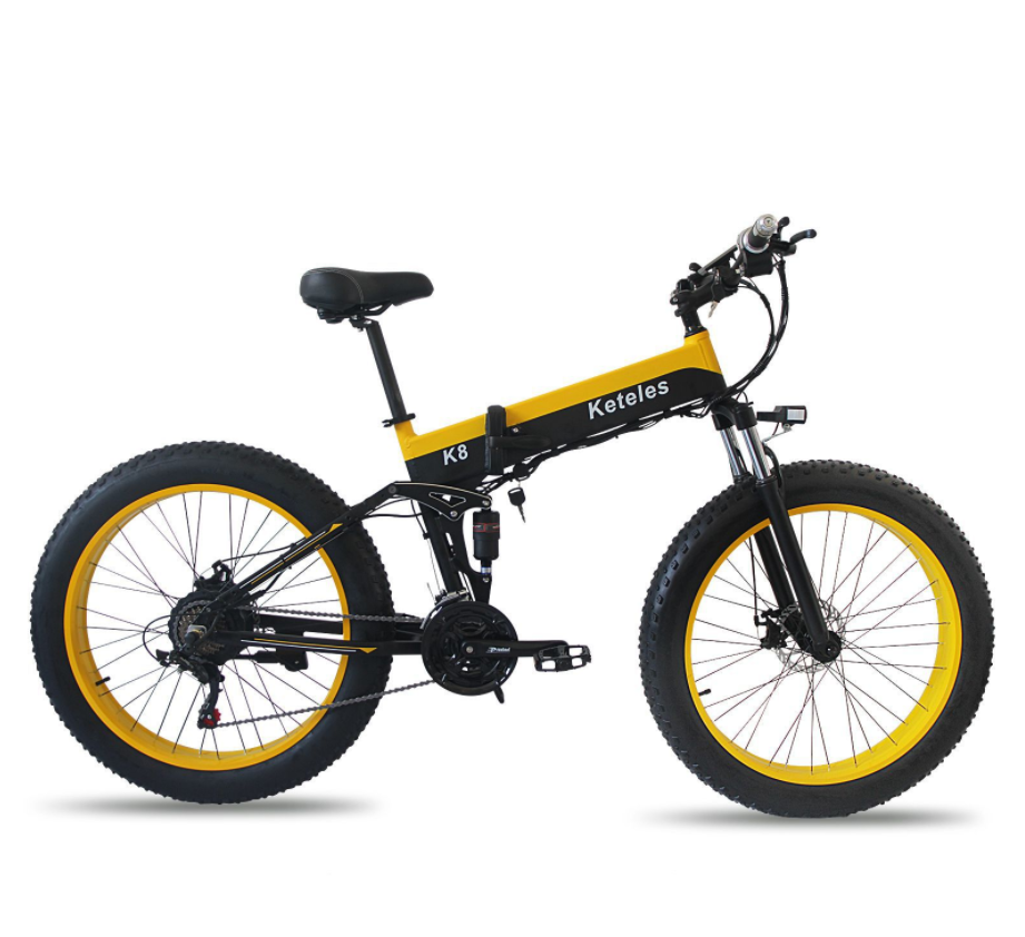 Endurance running 26inch mountain folding electric cycle fat tire