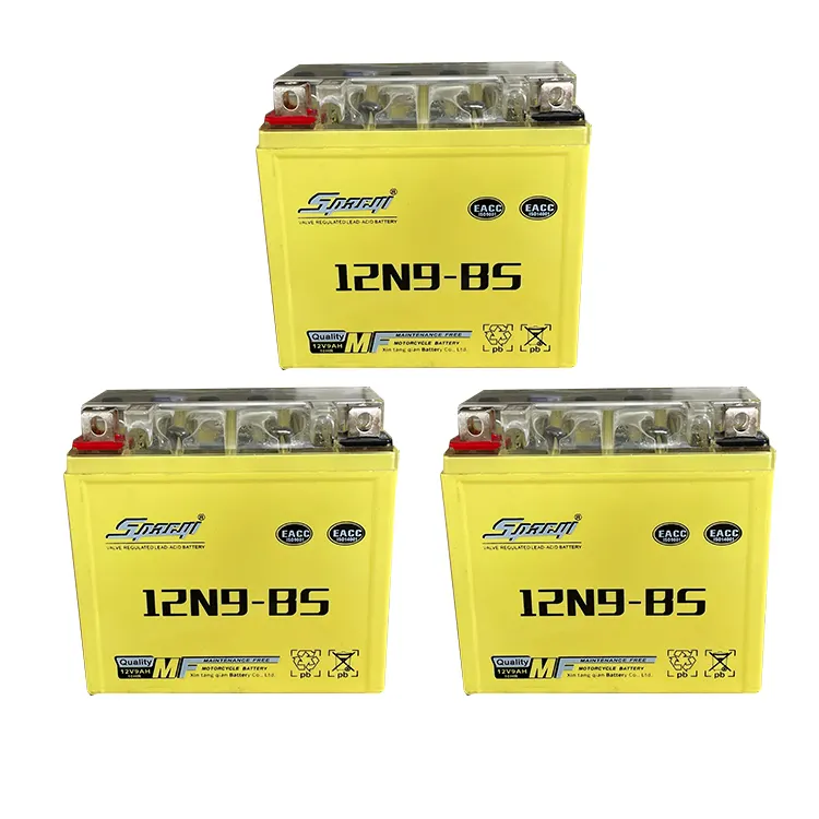New Product 12V9AH Lead Acid Motorcycle Battery Customized 12N9 Maintenance Free Motorcycle Gel Batteries