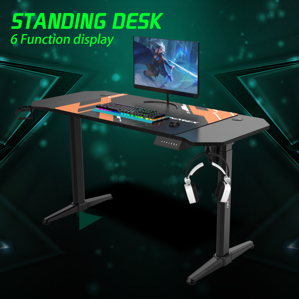 Height Adjustable Electric Office Sit Standing Desk With Single Motor
