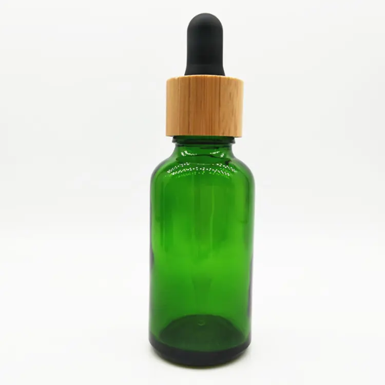 30ml Dropper Bottle 5ml 10ml 15ml 20ml 30ml 50ml 100ml Blue Green Amber Bamboo Glass Dropper Essential Oil Bottles