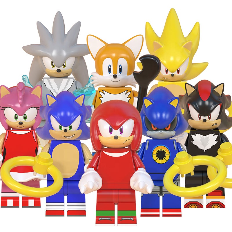 WM6086 Новинка Sonic Минни Микки Роза тень мини Экшн-фигурка строительные блоки фигурки подарок для детей игрушки