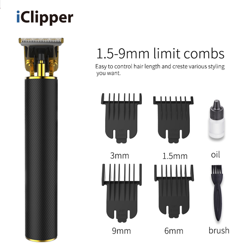 Iclipper-I1 USB Профессиональный перезаряжаемый беспроводной триммер для волос, лучшая машинка для стрижки волос
