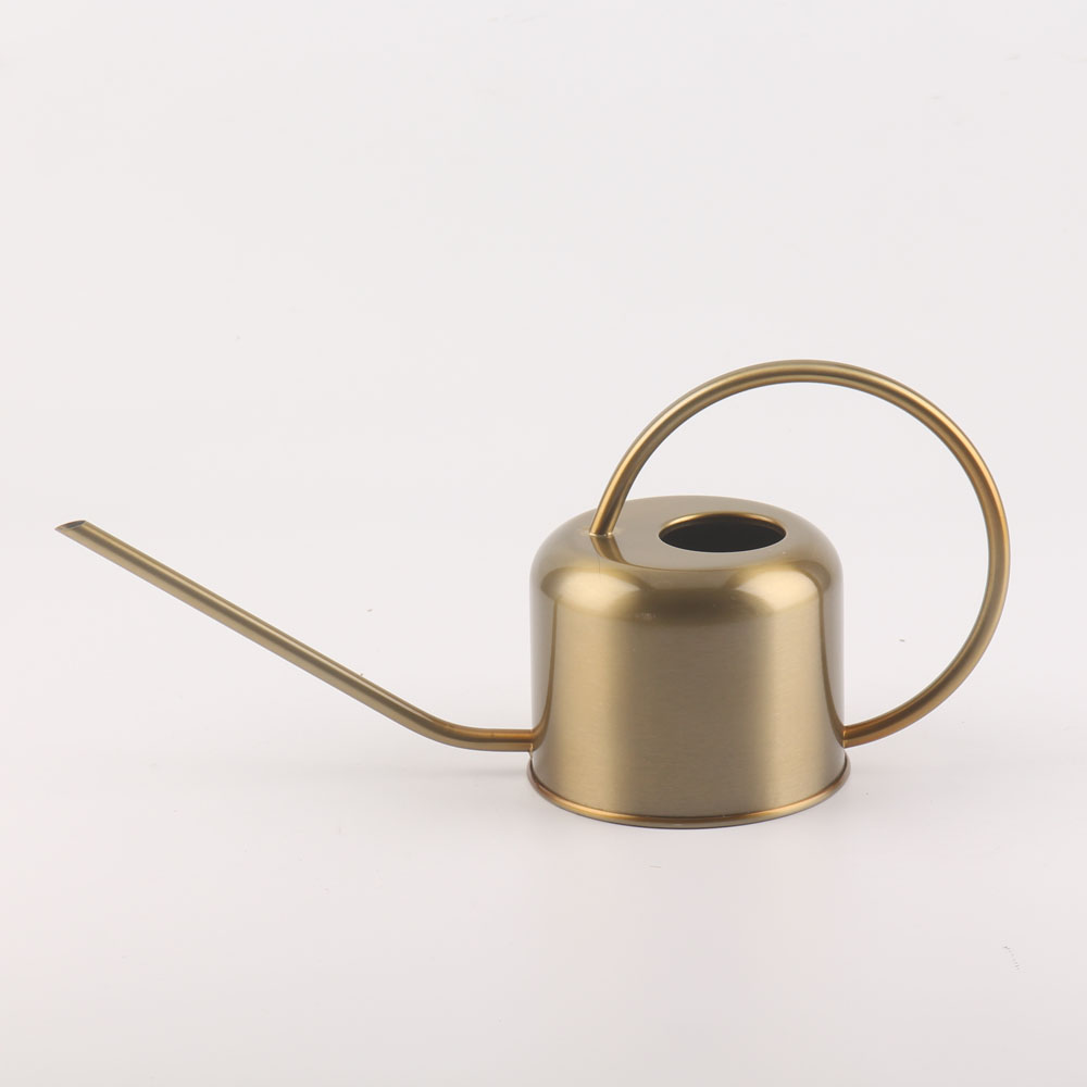Gold Stainless Steel Watering Cans for House Plants Long Spout Water Can for Bonsai Garden Flower